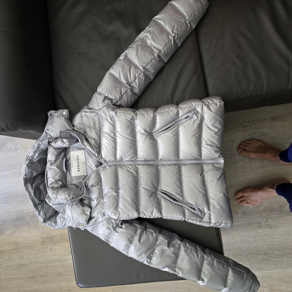 Silver Puffer Jacket